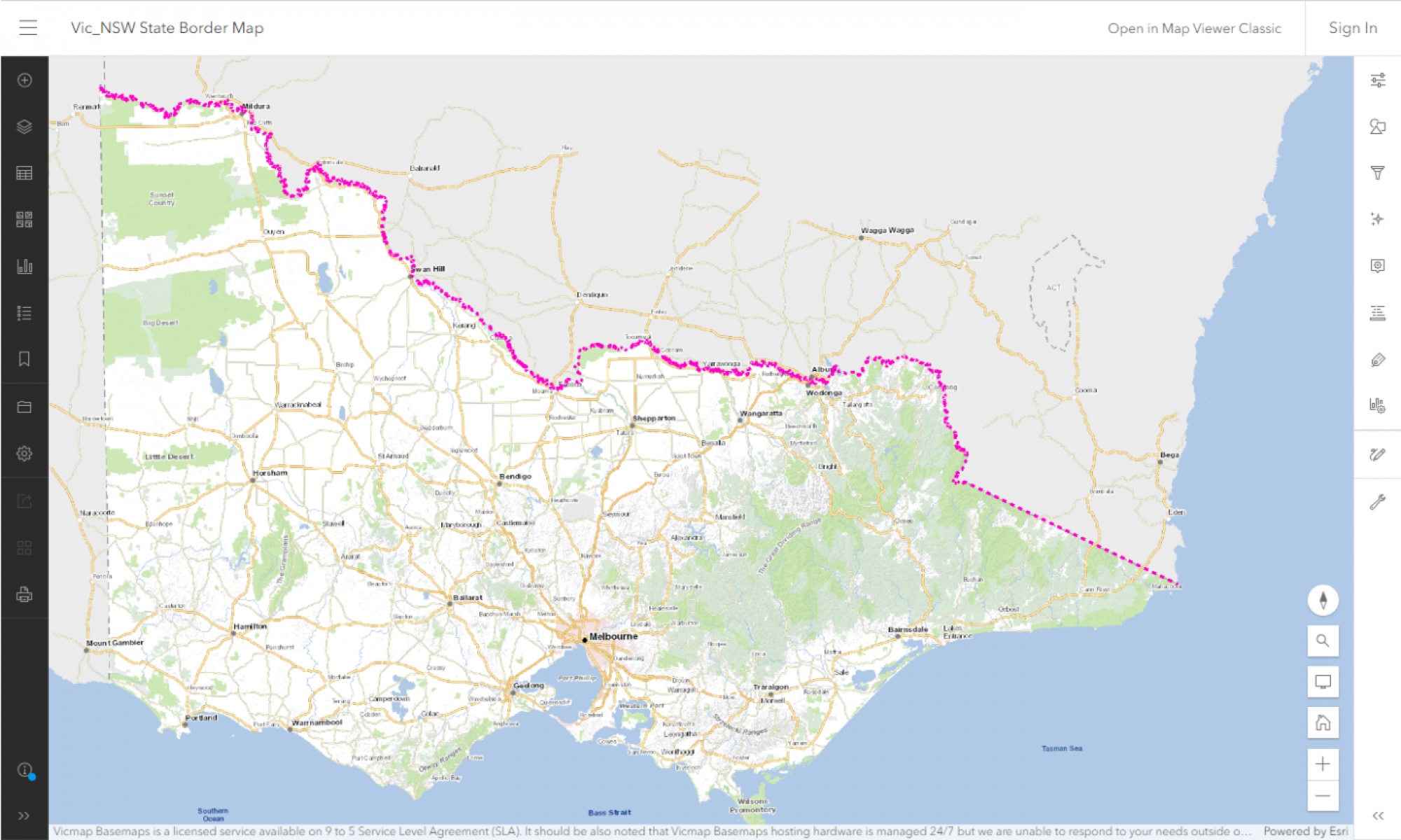 Improving the Victoria-New South Wales state border line